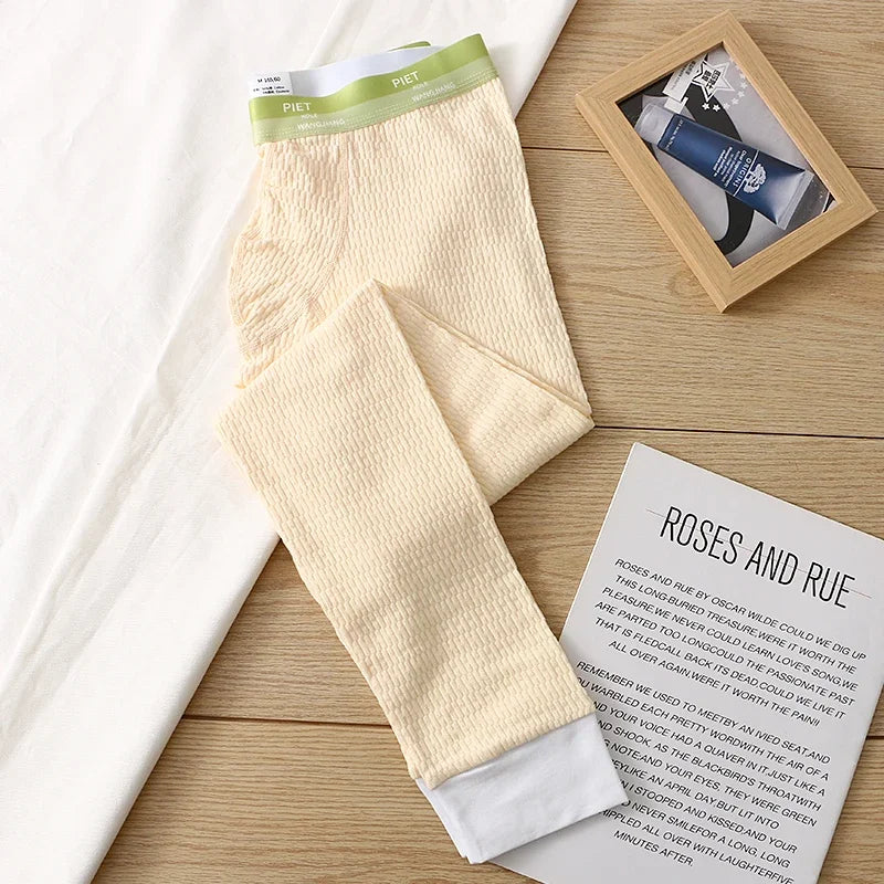 Men's Thermal Underwear Bottoms Cotton Warm Long John Pant