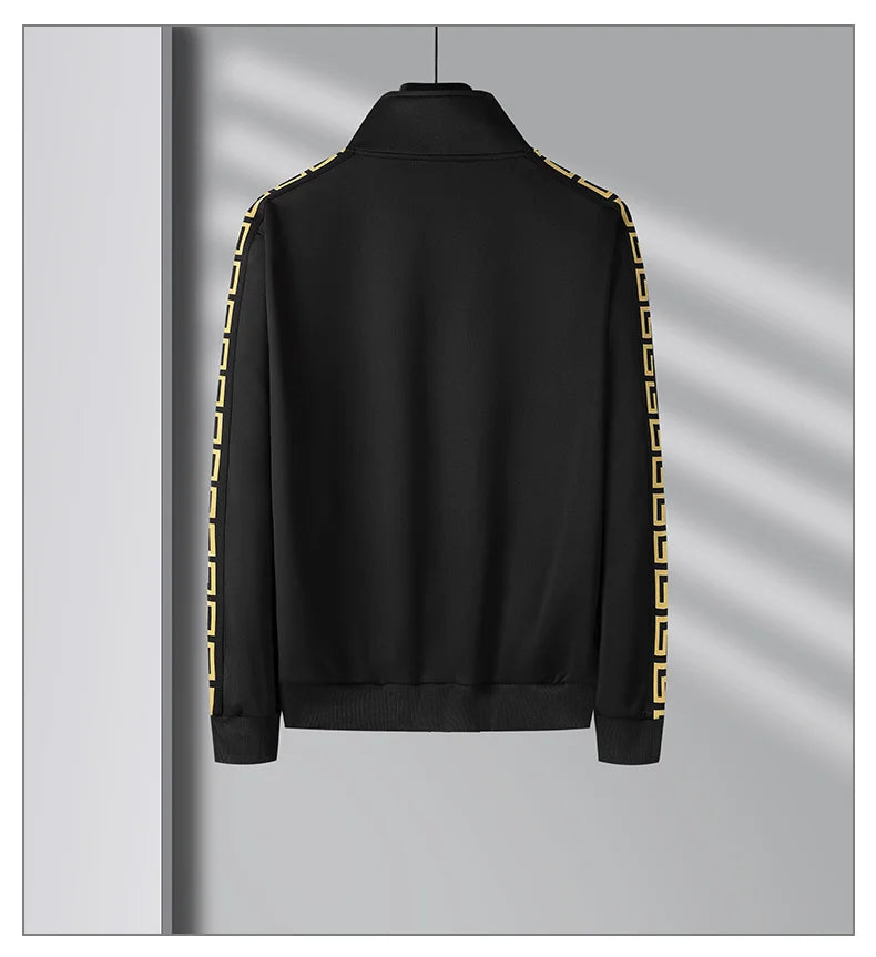 Autumn and Winter Imitation Cotton Fashion Brand Men's and Women's Fashion Sports Set Cardigan Sweater Guard Pants Casual Two Pi