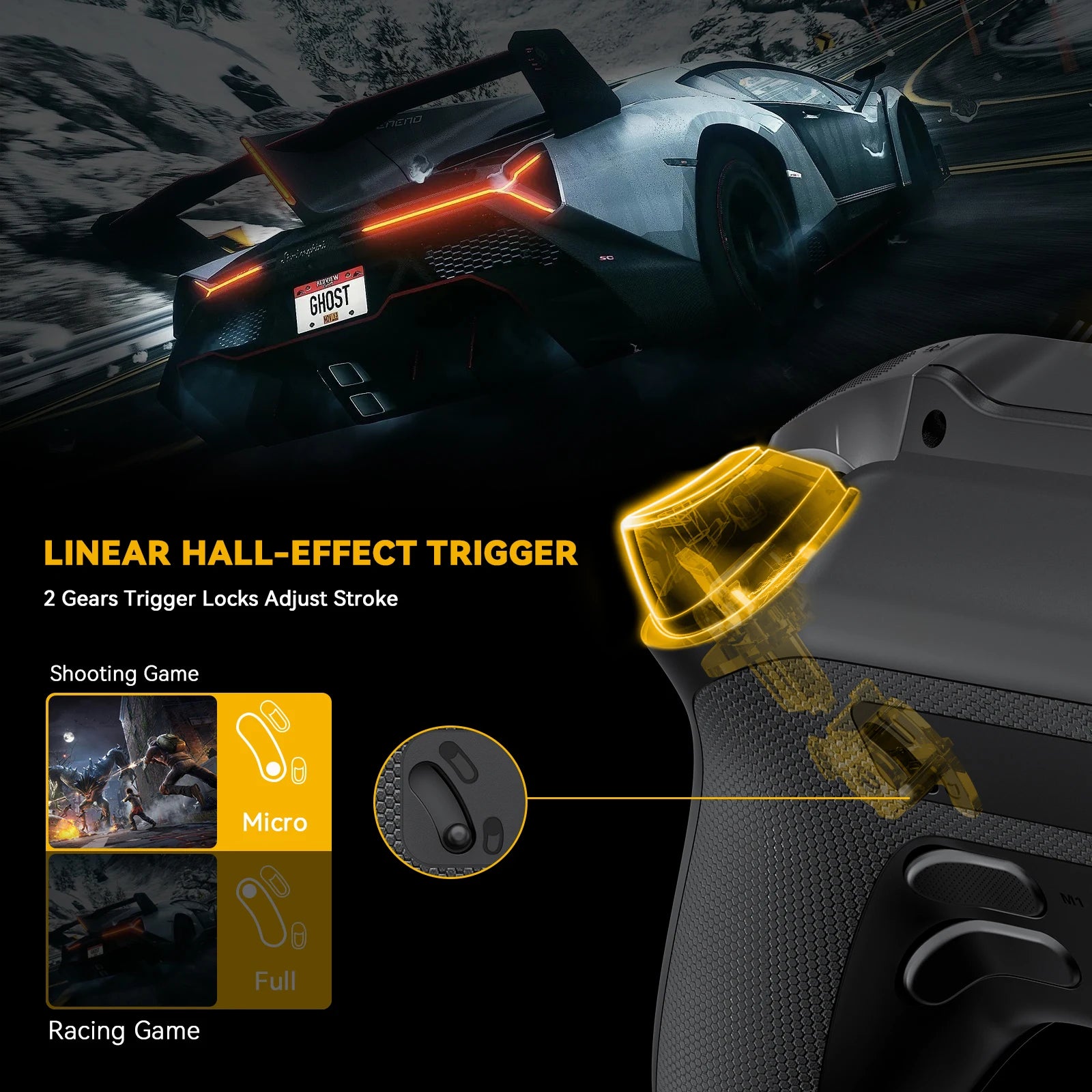 Manbaone 50 Smart Wireless Gamepad Pc Bluetooth Joystick Controller Joystick 2 Inch Screen Steam Mobile Game controller