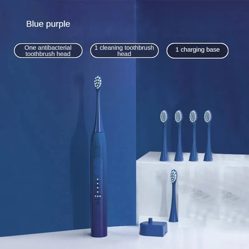IPX7 2H Wireless Charging Toothbrush with Travel Case Dupont Soft Bristles Sonic Electric Holder Teeth Whitening 12 Modes Brush