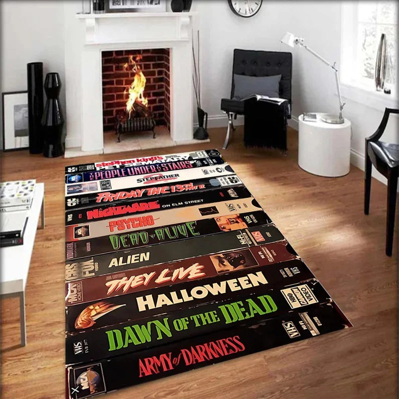 Nostalgic Retro Themed Rug