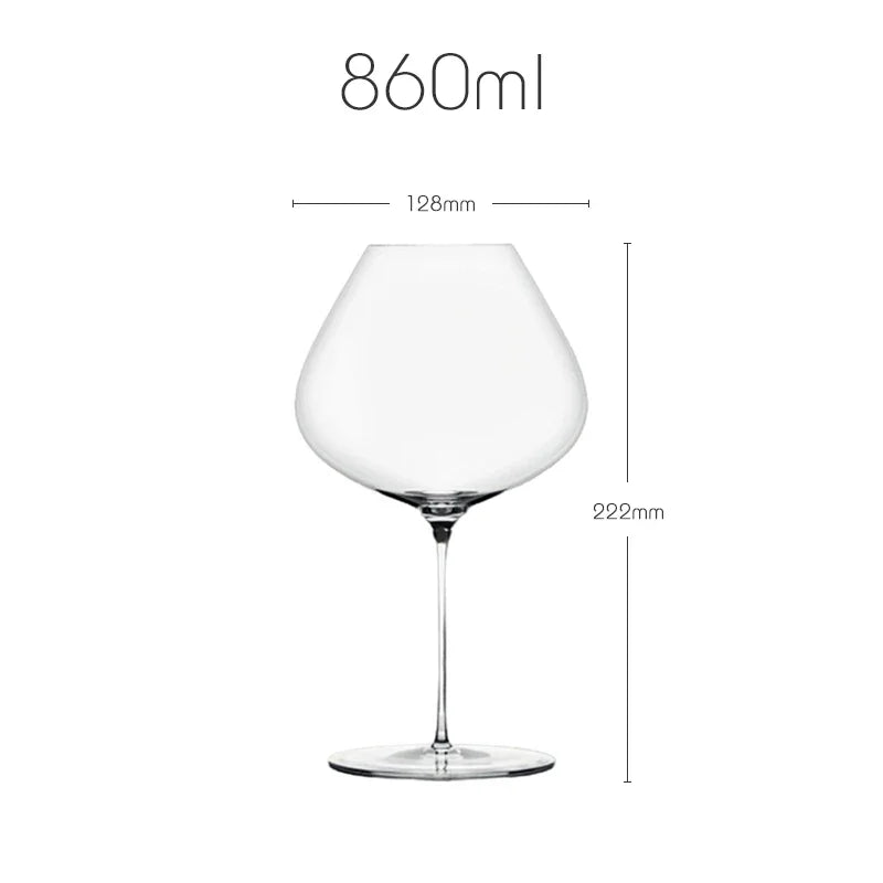 Sydonios Style Crystal Wine Glass France Handmade Extremely Thin Aroma Enlarger Burgundy Cup for Upscale Wine Experience