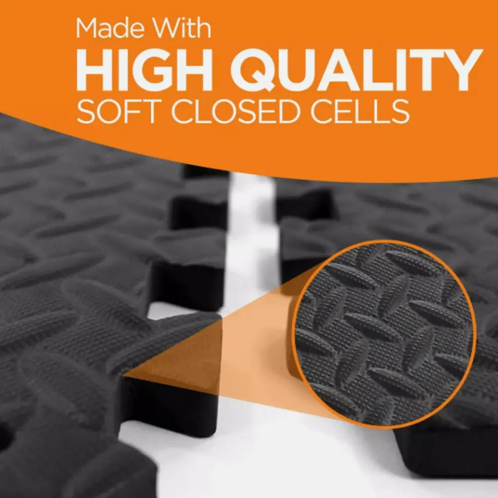 8pcs 60*60cm Non-slip Heavy Duty Gym Floor Interlocking Mat