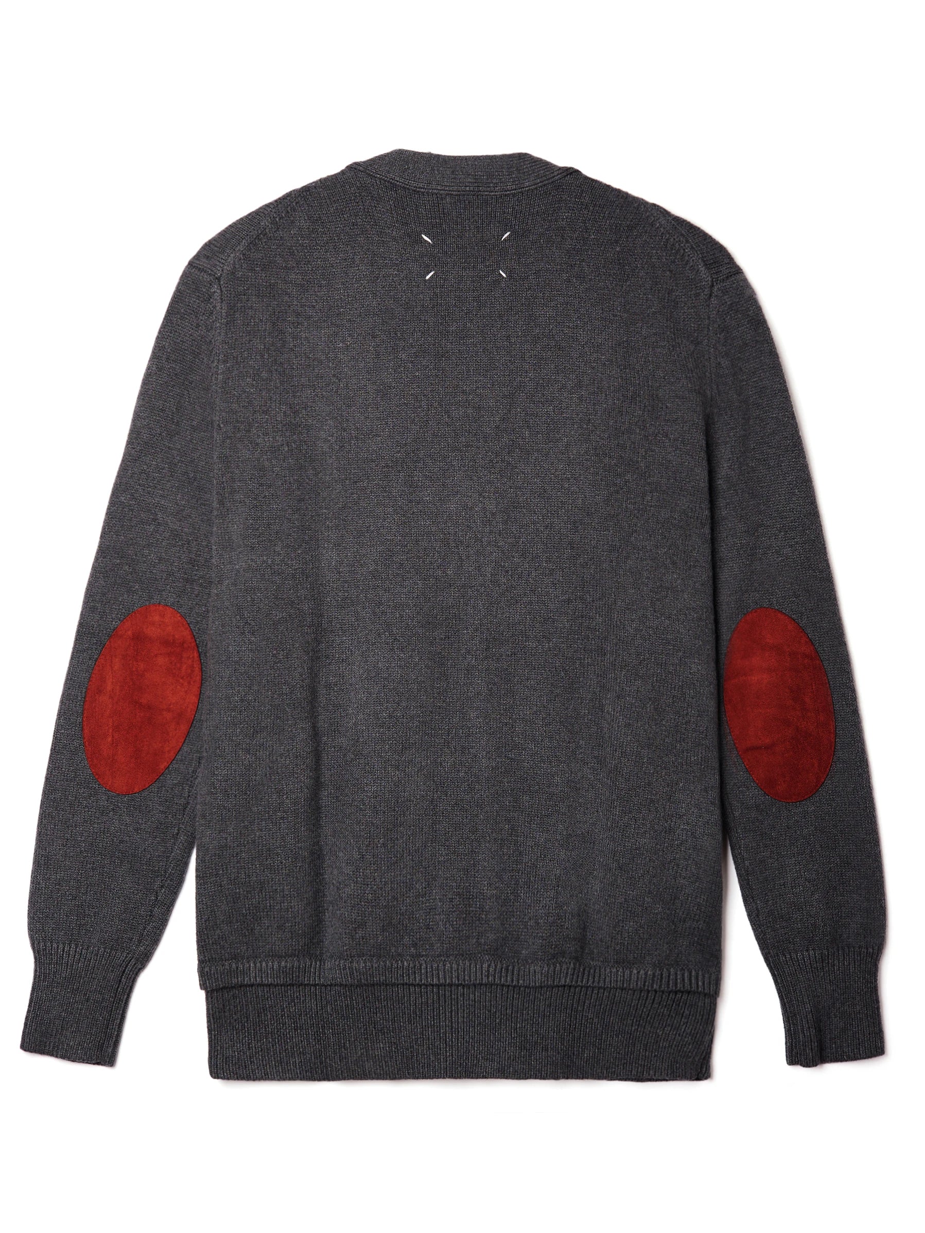 Cleanfit Hand-Sewn Four-Corner Patch Wool Knitted V-Ne Button-Up Cardigan Sweater Outerwear for Men Youth Trend Spring Autumn