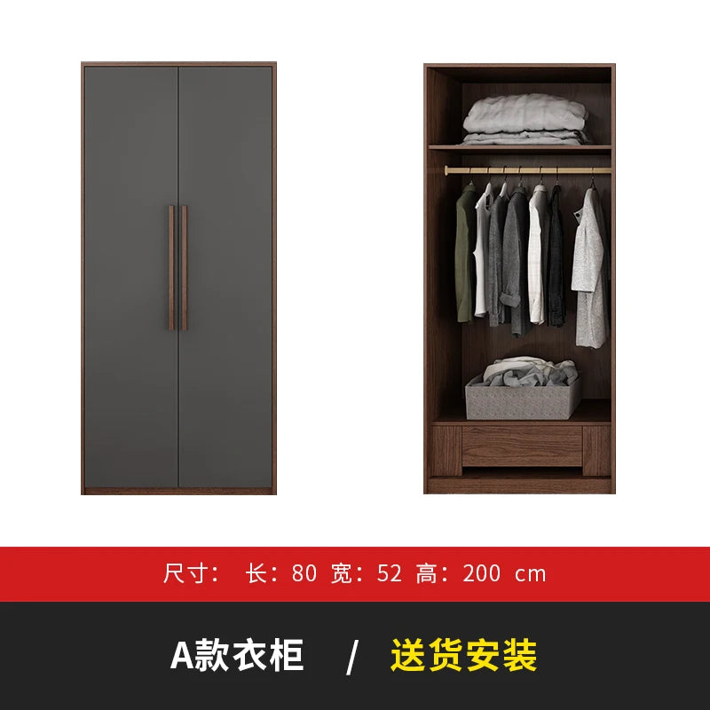 Black Modern Handles Wardrobes Design Eco Doorable Organizer Closet Wardrobe Bedroom Storage Clothes Armario Bedroom Furniture