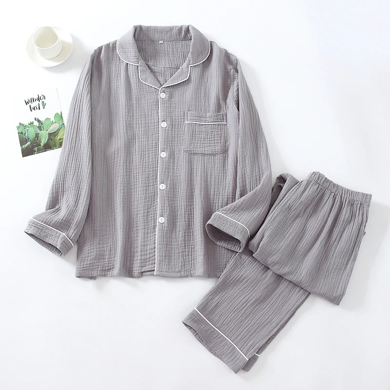 Men's Summer Autumn Spring Thin Pure Cotton Flannel Spwear Home Clothes Large Size Dad Waed Flannel Can Be Worn outside