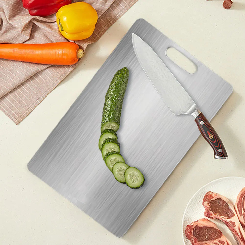 Stainless Steel Thickened Cutting Board Antibacterial Mildew-proof Kneading Dough Board Kitchen Fruit vegetable Cutting Board