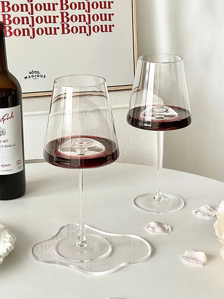 590ml Hill Burgundy Red Wine Glass Cup Home Glass Goblet High-grade Potbelly Grape Wine Glass European Bar Barware