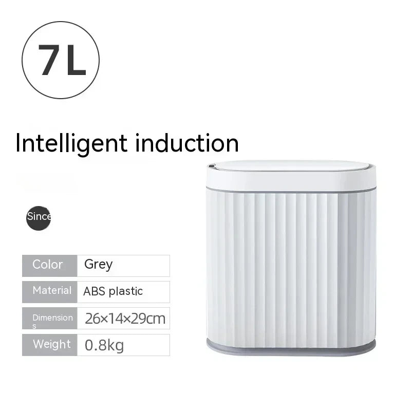5L/7L/9L Smart Trash Can Electronic Automatic Smart Sensor Garbage Bin Household Toilet Waste Garbage Can for Kitchen Bathroom