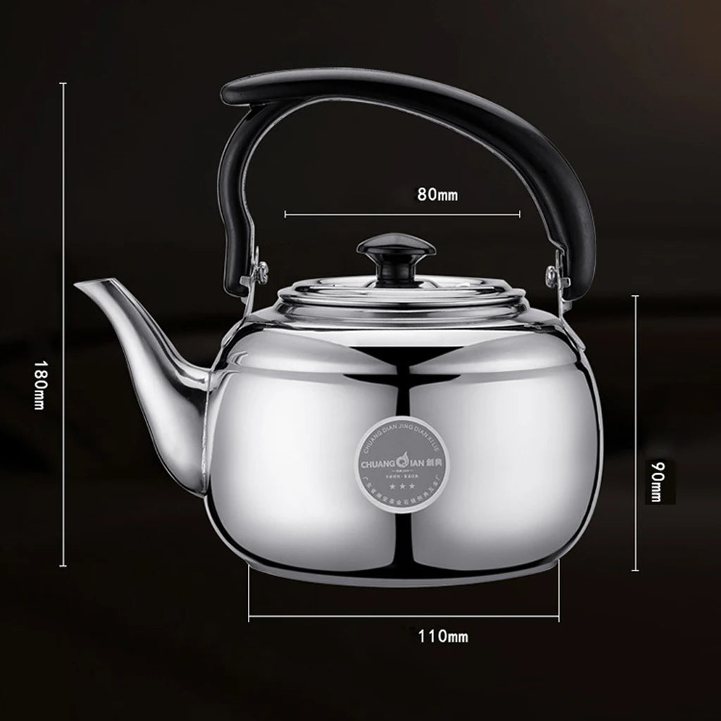 1L /1.5L/2L Teapot Stainless Steel Coffee Tea Kettle With Infuser Filter black Oolong Tea Jug Home Office Tea/Coffee Tools pot