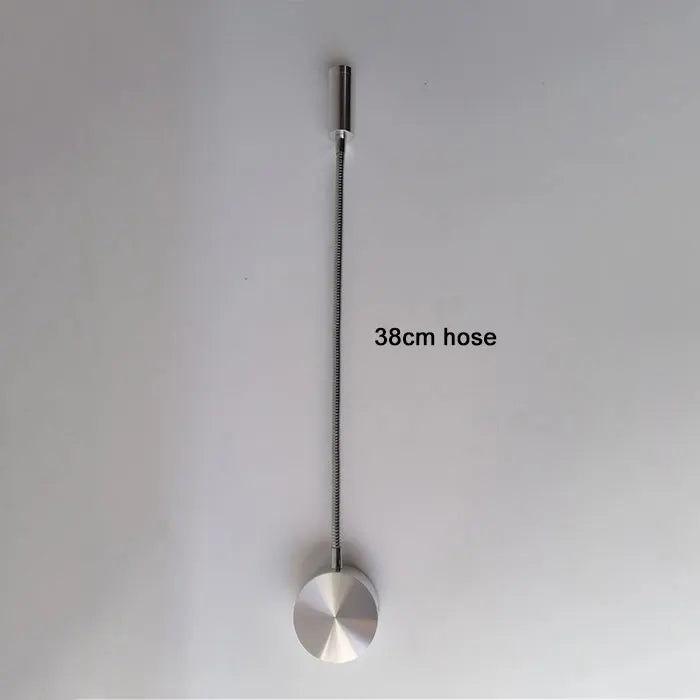 L40cm Long gooseneck 3W Led Wall Light Bedside Led Wall Lighting Black Switch hose AC90-260V 110V 220V reading Lights book lamp