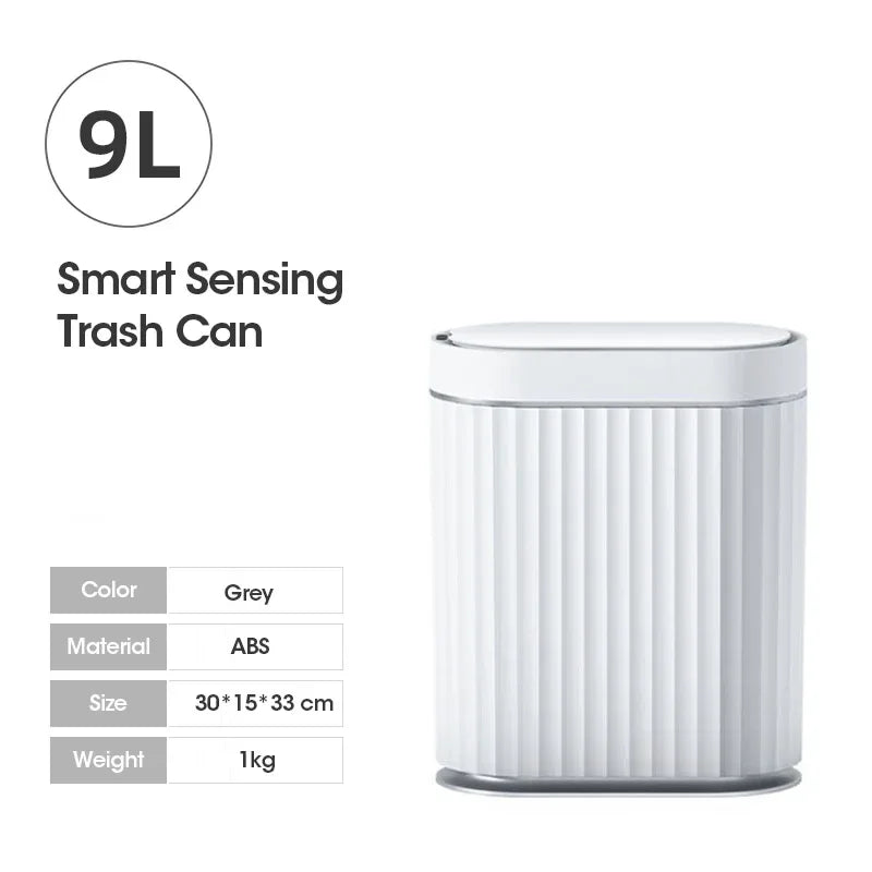 5L/7L/9L Smart Trash Can Electronic Automatic Smart Sensor Garbage Bin Household Toilet Waste Garbage Can for Kitchen Bathroom