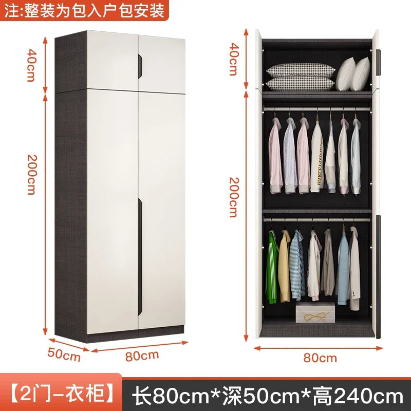 Nordic Luxurious Modern Wardrobe White Doors Women Clothes Wardrobe Organizer Cupboard Roupeiro De Quarto Bedroom Furniture