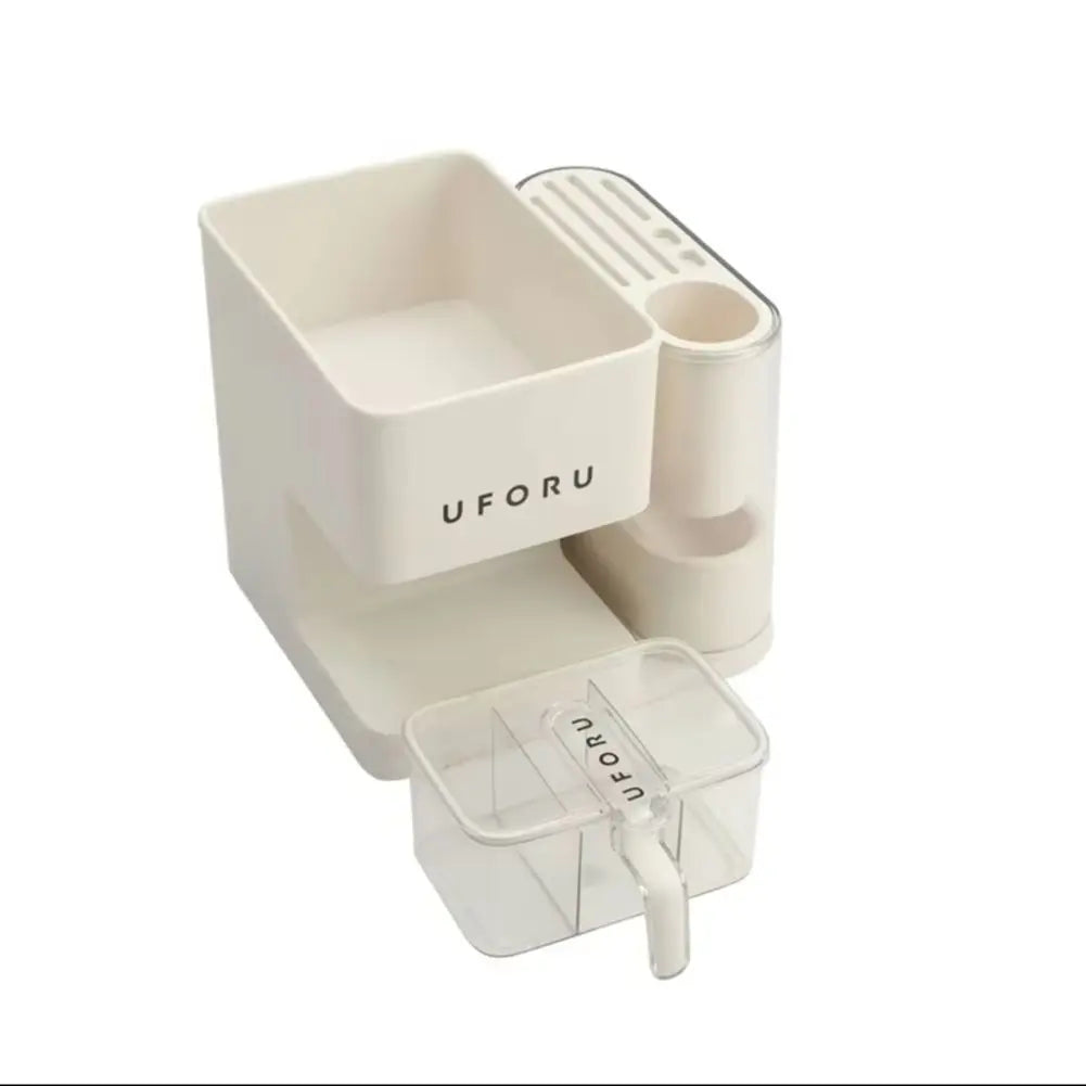 3 in 1 Kitchen Seasoning Box Spice Rack Knife Block