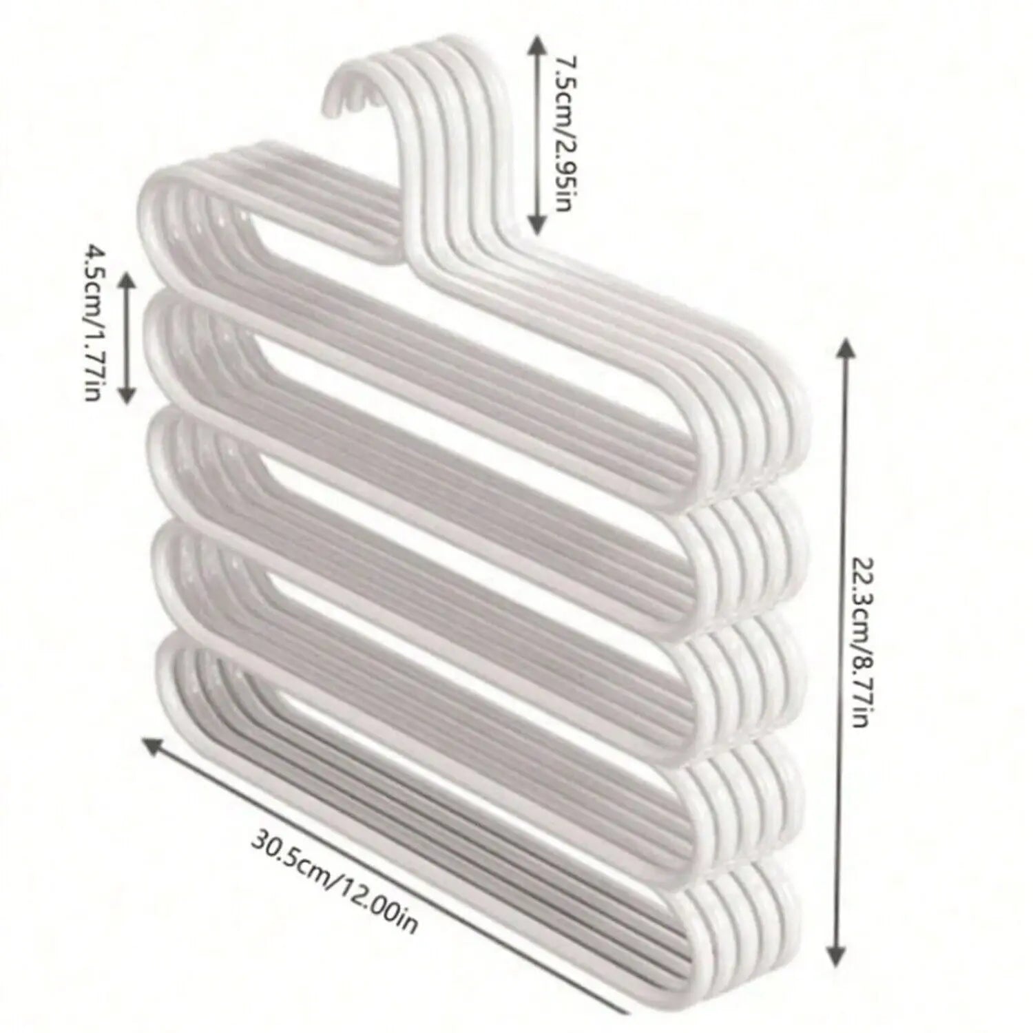 5/10PCS Multi Layer Clothes Pants Trouser Hanger Storage Closet Space Organizer