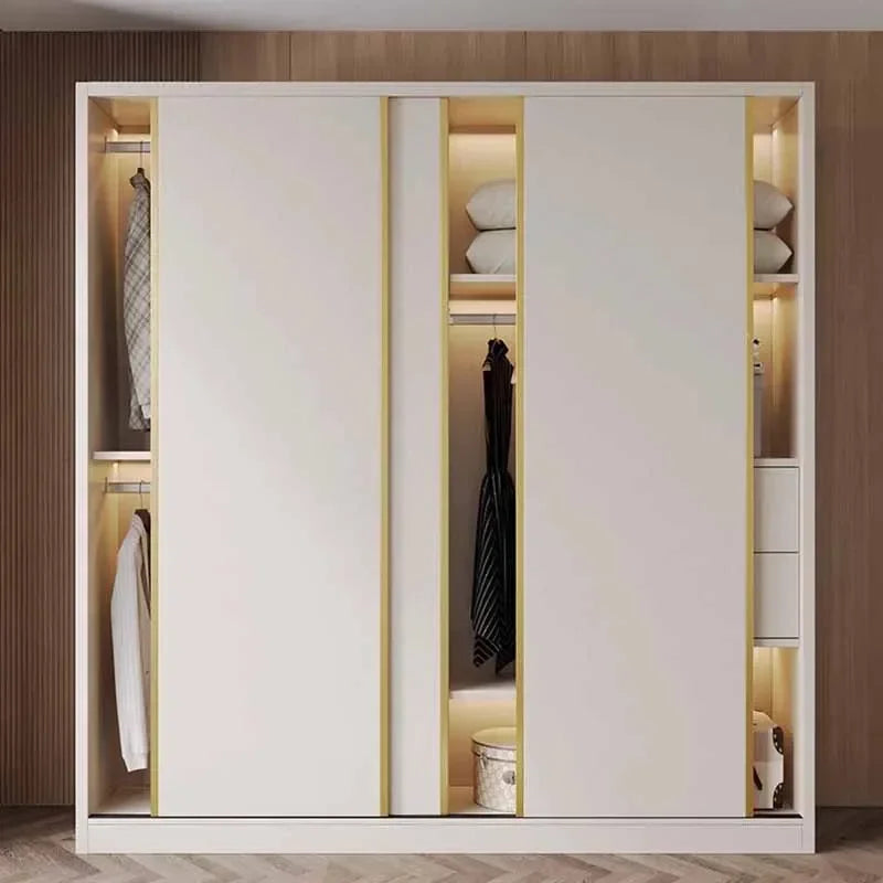 Clothes Girls Wardrobe Storage Gold Black Modern Display Wardrobe European Multifunction Vitrinas Cristal Expositoras Furniture