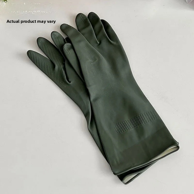 Korean Sle Thiened Anti-Slip Diwaing Gloves Kitchen Cleaning Waterproof Special Latex Gloves for Home Cleaning Tools
