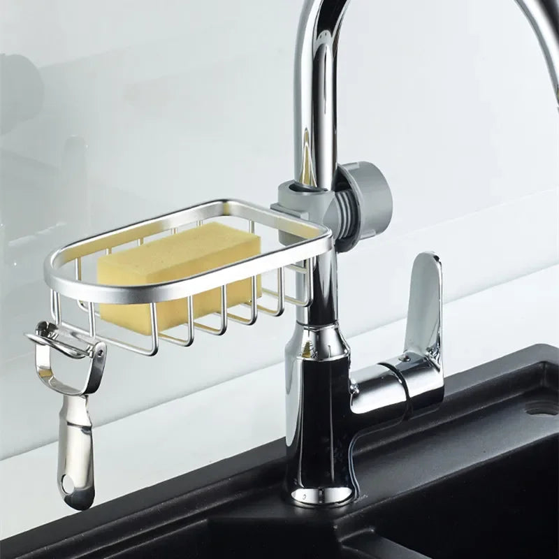 Convenient Clip-on Soap Tray Aluminum Soap Dish Adjustable Shower Rail Slide Soap Plates Smooth Bathroom Kitchen Holder