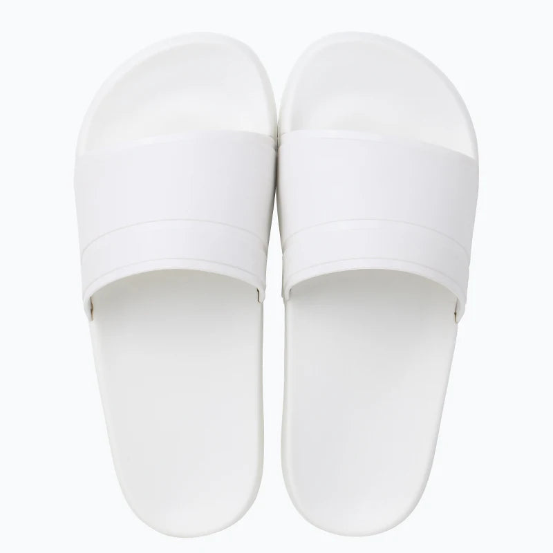 2024 Men Women Indoor Home Slippers Summer Soft Comfortable Bath Slippers Couple Family Flat Thick Platform Outdoor Beach Sandal