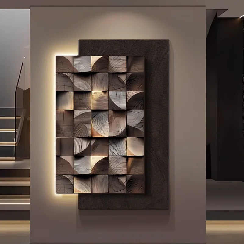 Led Geometric Wall Lamp Italy Designer Square Mounted Sconce For Living Room Resturant Background Wall Decoration Hall Way Light