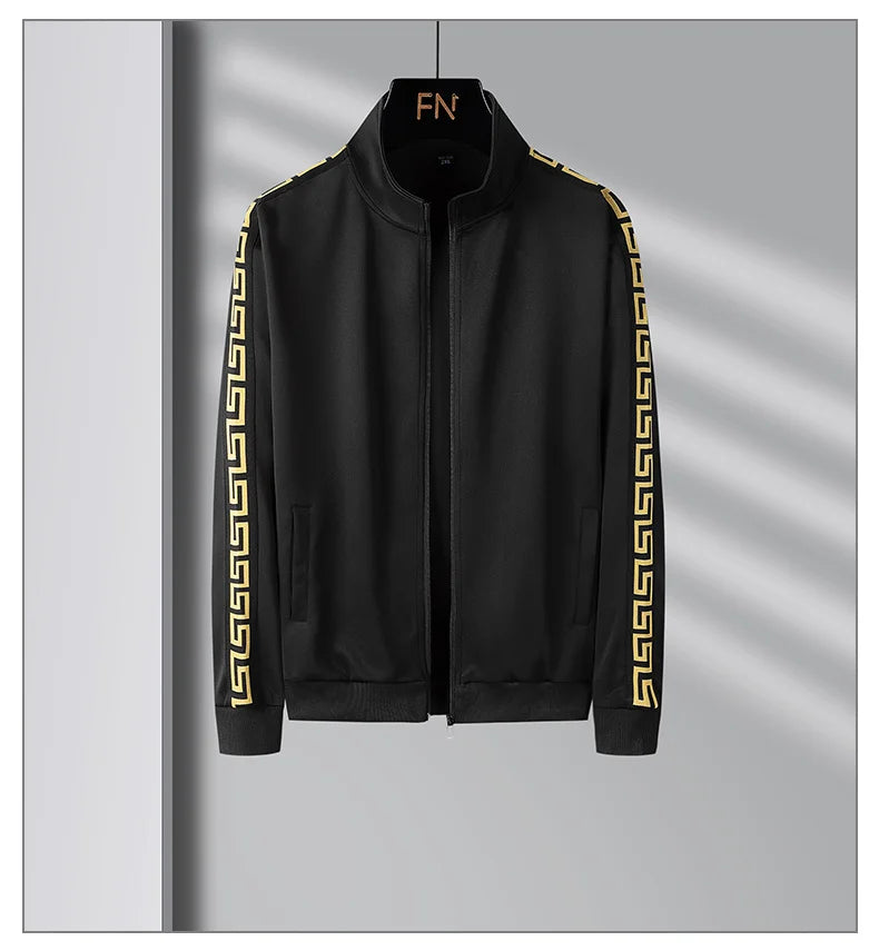 Autumn and Winter Imitation Cotton Fashion Brand Men's and Women's Fashion Sports Set Cardigan Sweater Guard Pants Casual Two Pi