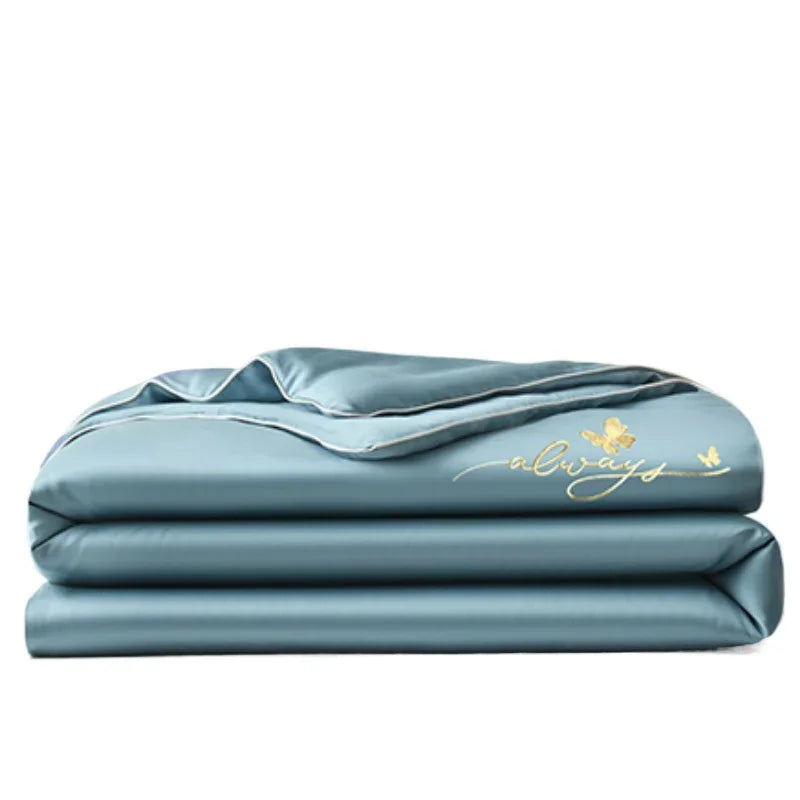 Wash Ice Silk Embroidered Tinnifera Quilt Single Piece Soft and Comfortable Air Conditioning Student Apartment Single Thin Quilt