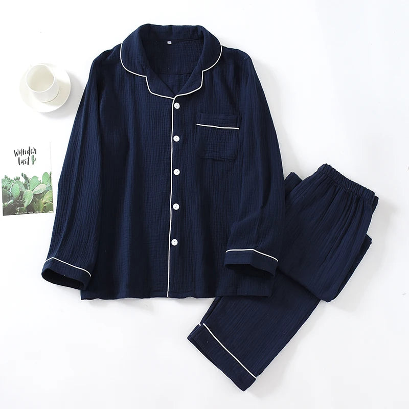 Men's Summer Autumn Spring Thin Pure Cotton Flannel Spwear Home Clothes Large Size Dad Waed Flannel Can Be Worn outside