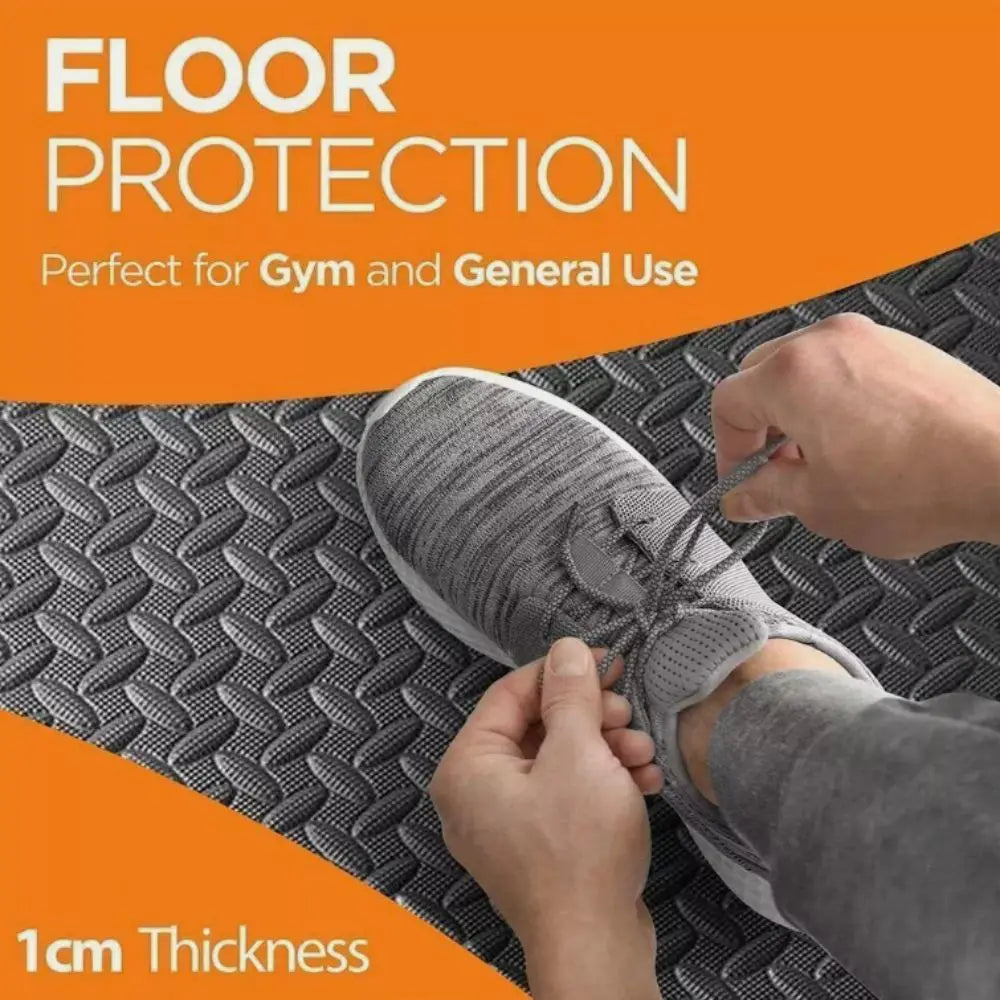 8pcs 60*60cm Non-slip Heavy Duty Gym Floor Interlocking Mat