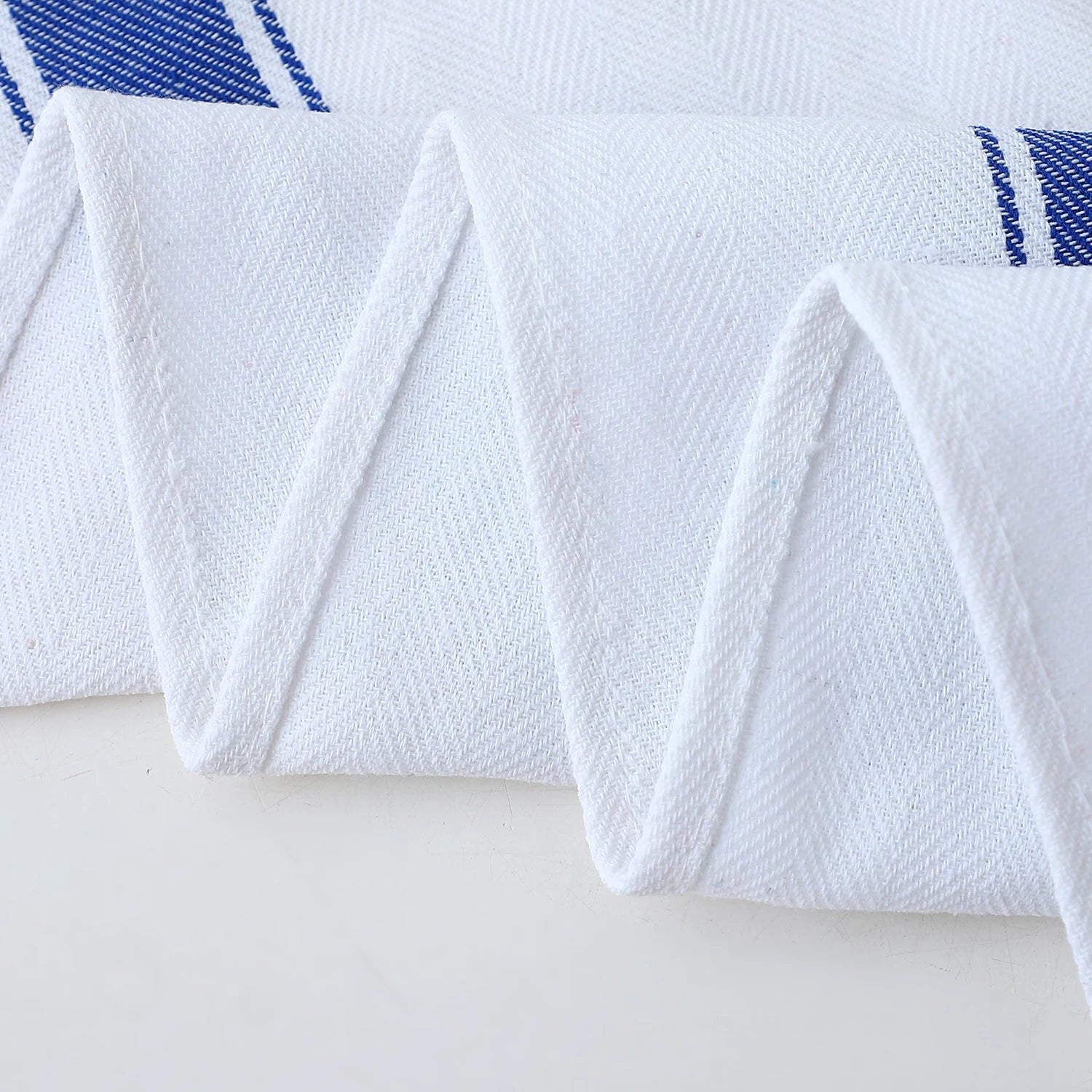 Herringbone Striped Dish Towels Highly Absorbent Kitchen Towels Reusable Bar Restaurant Cleaning Cloth Napkins Oversized 19X28In