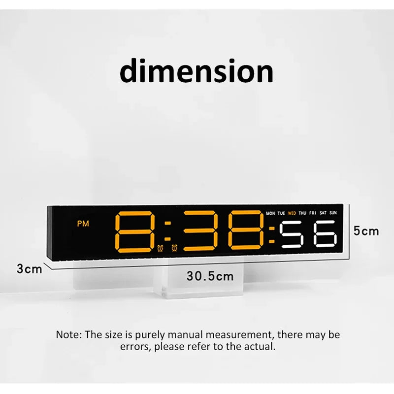 LED Alarm Clock Colorful Table Clock with Rhythm Light RGB Lamp Pickup Light Sound Control Music Rhythm Desktop Clock Home Decor