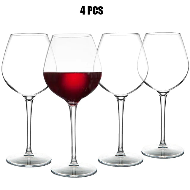 MICHLEY 2/4/6PCS Unbreakable Tritan Plastic Wine Glass Picnic Set Reusable Luxury For Party Barware Outdoor Dishwasher