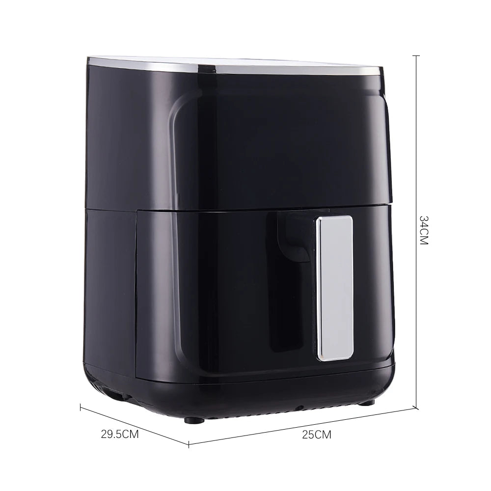 KOMORE 4.7L Air Fryer with Smart Touch Display 60 Minutes Timer & 80°C-200°C Adjustable Temperature& 8 Preset Cooking Modes